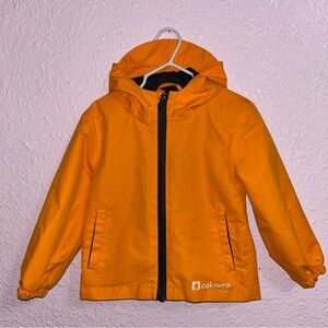 Oakiwear Kids Waterproof Orange Raincoat